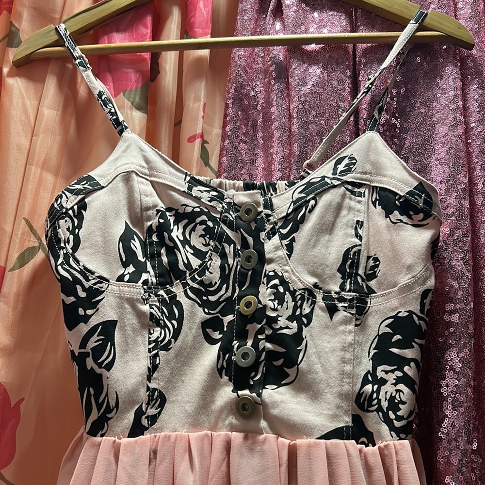 Pink 🌺Rose fun Strappy Dress💕 - Picture 3 of 5